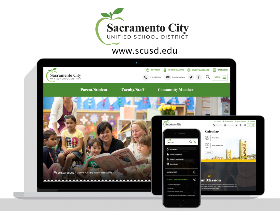 Sacramento City Unified School District website by Digital Deployment
